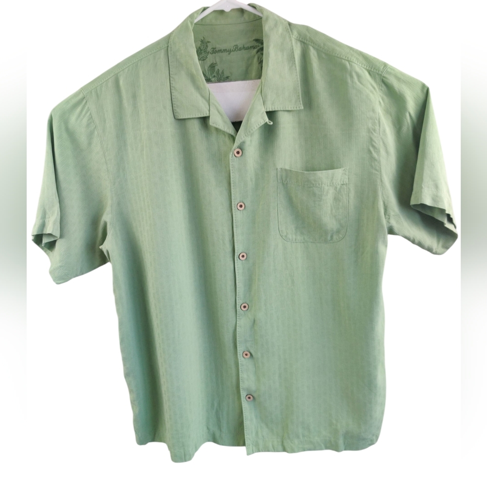 Tommy Bahama XL Mint Green Button Up Shirt (Bin A)
